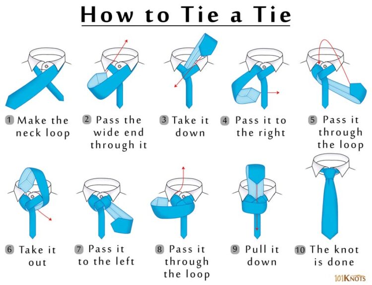 how to tie a tie