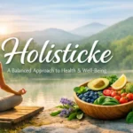 Holisticke: A balanced approach to health and well-being, featuring mindfulness, nourishing food, and peaceful nature.