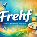 Frehf - Creativity, Originality, and Innovation represented through digital art with vibrant abstract elements.