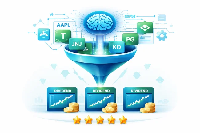5starsstocks.com income stocks AI-driven analysis showing dividend stock filtering and five-star ratings