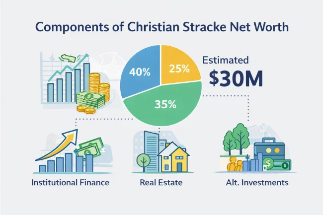 Christian Stracke net worth breakdown showing institutional finance, real estate, and alternative investments
