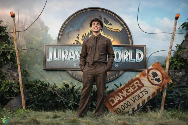 David Iacono at Jurassic World Rebirth premiere event promotional image