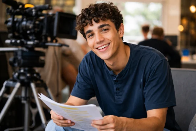 David Iacono behind-the-scenes candid moment showcasing his personality