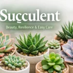 Suçculent plants displayed in modern pots showing vibrant colors and low-maintenance beauty