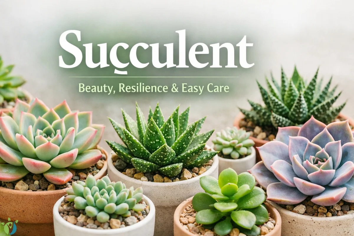 Suçculent plants displayed in modern pots showing vibrant colors and low-maintenance beauty