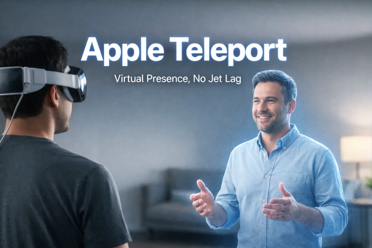 Apple Teleport virtual presence using Apple Vision Pro spatial personas