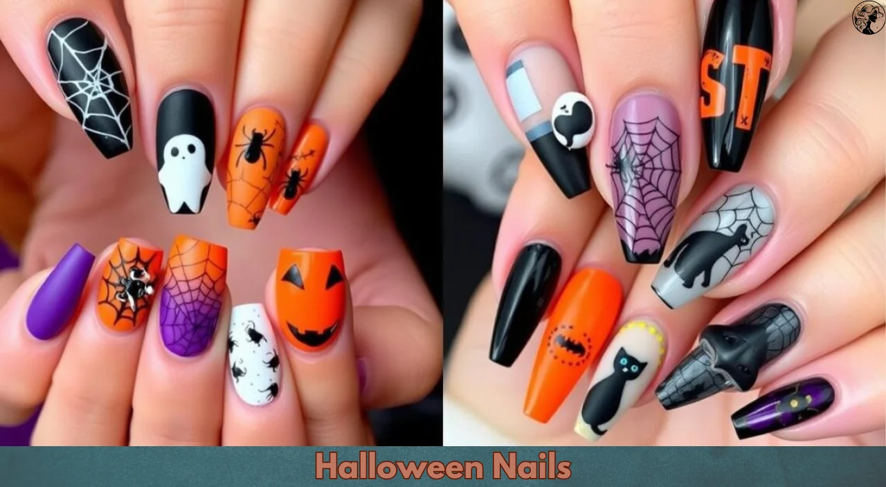 Trendy spooky nail designs for Halloween 2023