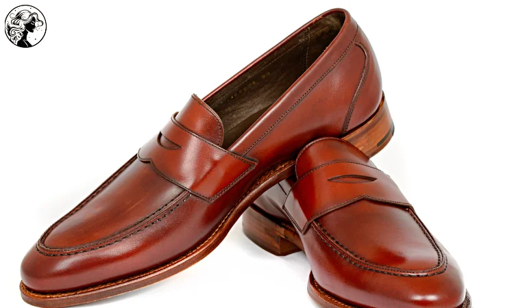 Penny loafers made of traditional leather are the pinnacle of fashion